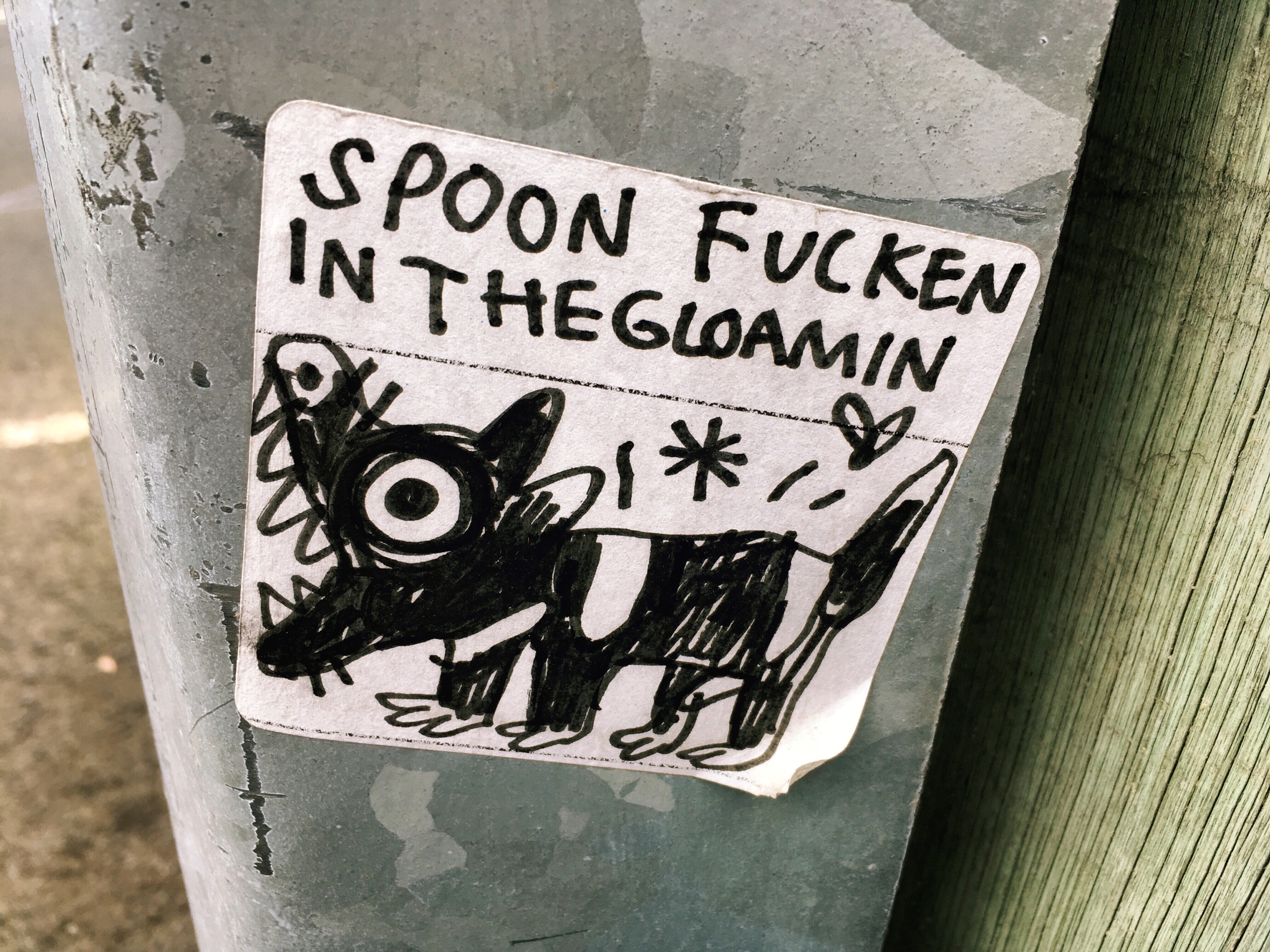spoon fucken in the gloamin sticker
